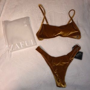 Zaful Velvet Bikini